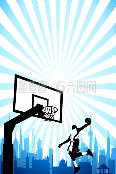 手繪籃球背景