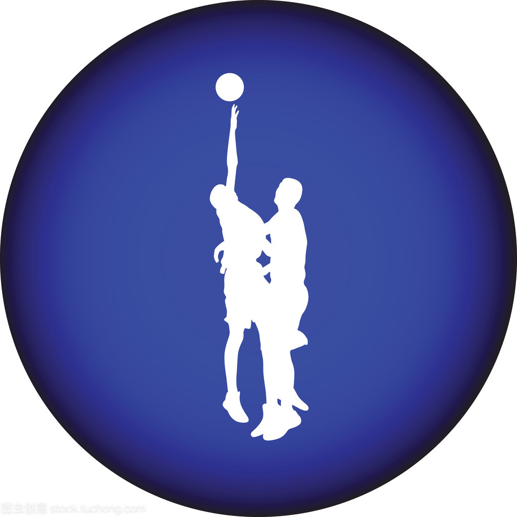 籃球剪影矢量