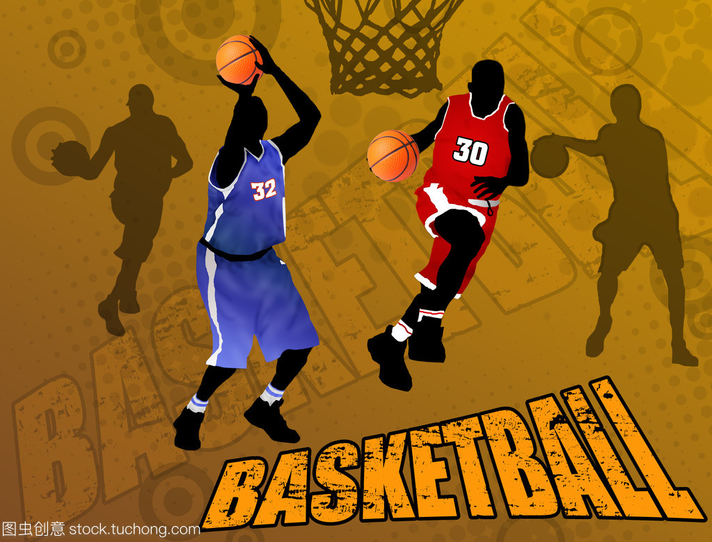 籃球抽象背景