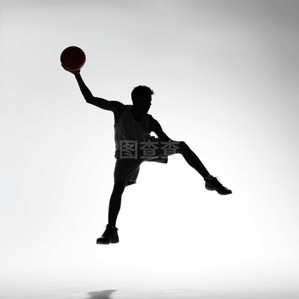 籃球運(yùn)動(dòng)員剪影