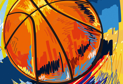 插畫風(fēng)格籃球賽宣傳海報(bào)
