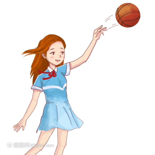打籃球女孩